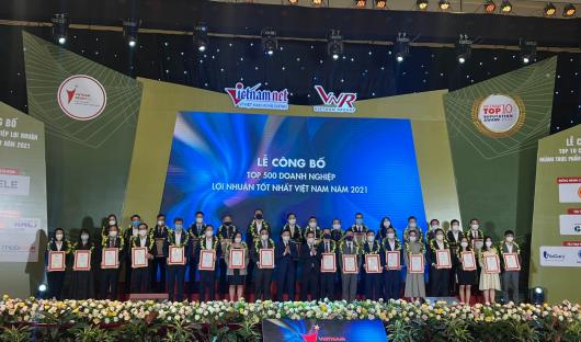 CJ VINA AGRI ĐƯỢC VINH DANH TẠI GIẢI THƯỞNG TOP 500 DOANH NGHIỆP LỢI NHUẬN TỐT NHẤT 2021