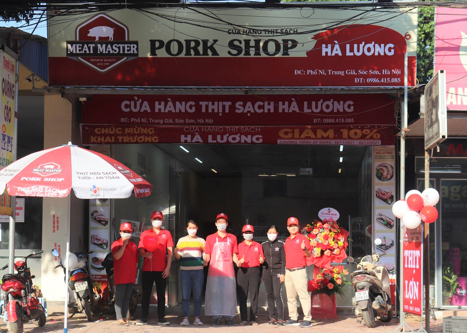 Pork Shop Hà Lương: Phố Nỉ, Trung Giã, Huyện Sóc Sơn.