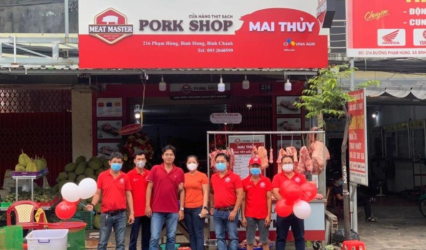 CJ VINA AGRI OPENED 10 PORK SHOP STORES IN HANOI AND HO CHI MINH CITY IN THIS NOVEMBER